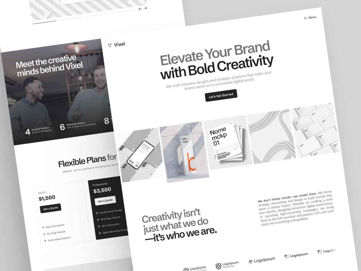 Creative Agency Portfolio Website Design
