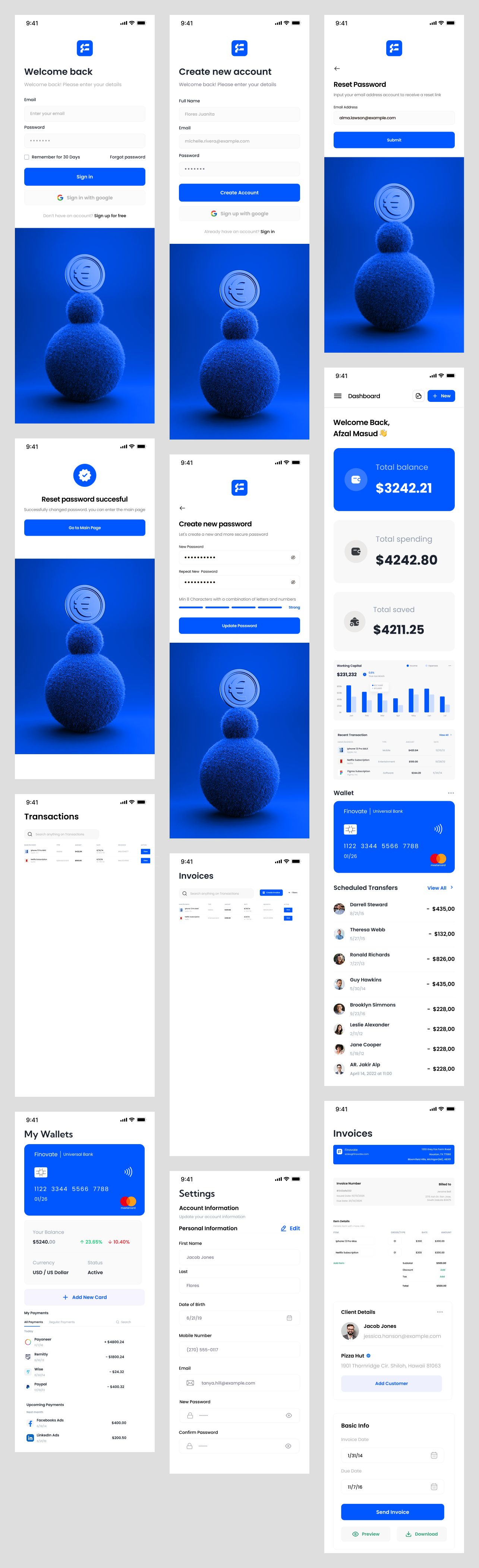 Crypto Finance Dashboard Design