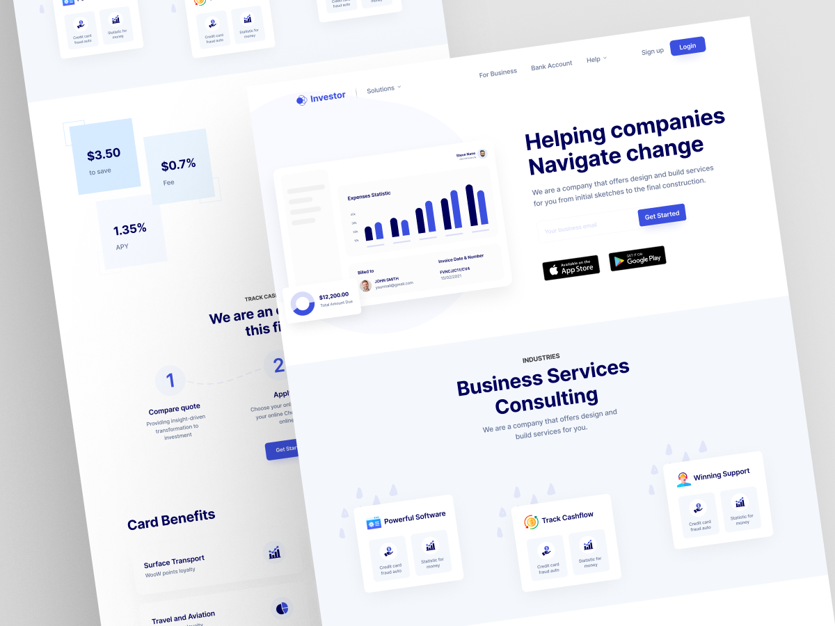 Business Consulting & Financial Services Website