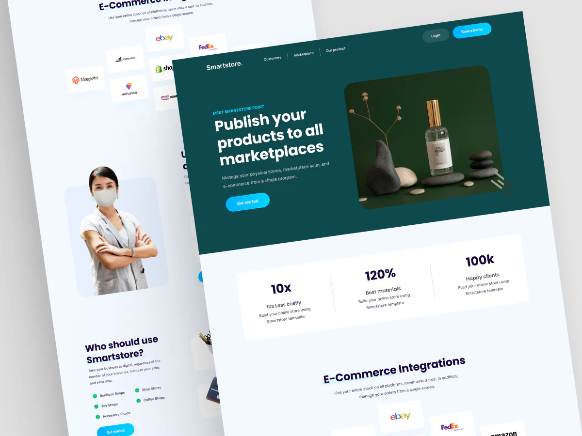 Multi-Marketplace E-Commerce Landing Page