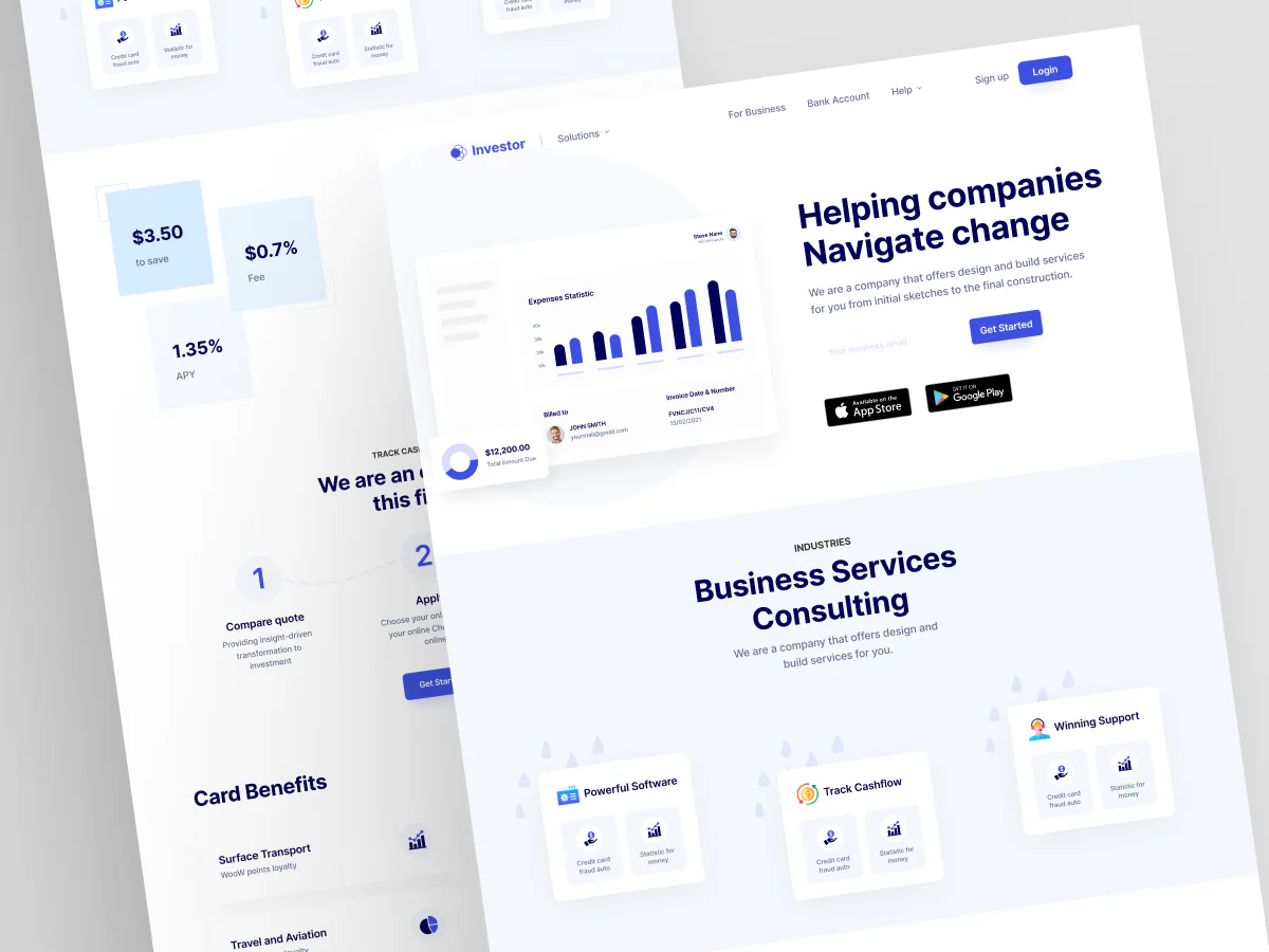 Business Consulting & Financial Services Website