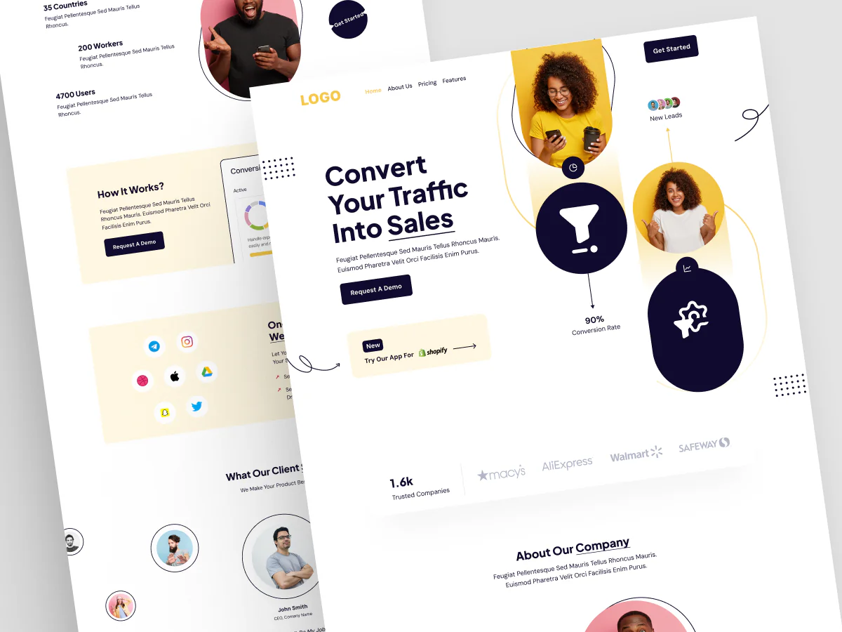 Lead Generation SaaS Landing Page