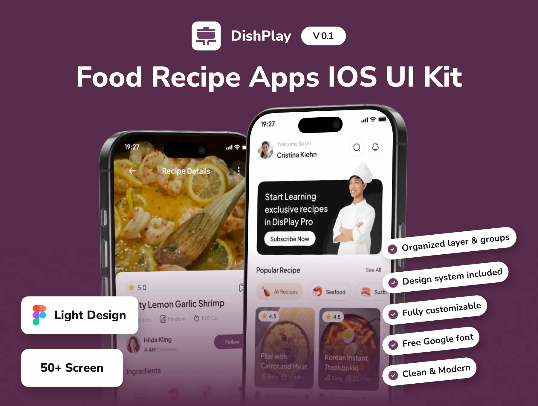 Food Recipe App UI Kit