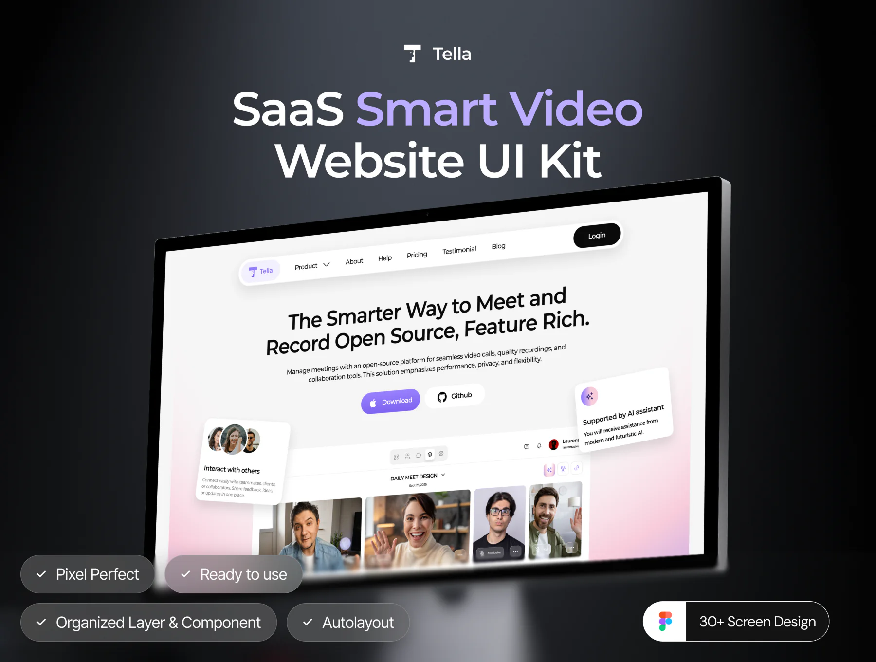 Tella-Saas Web UI Kit