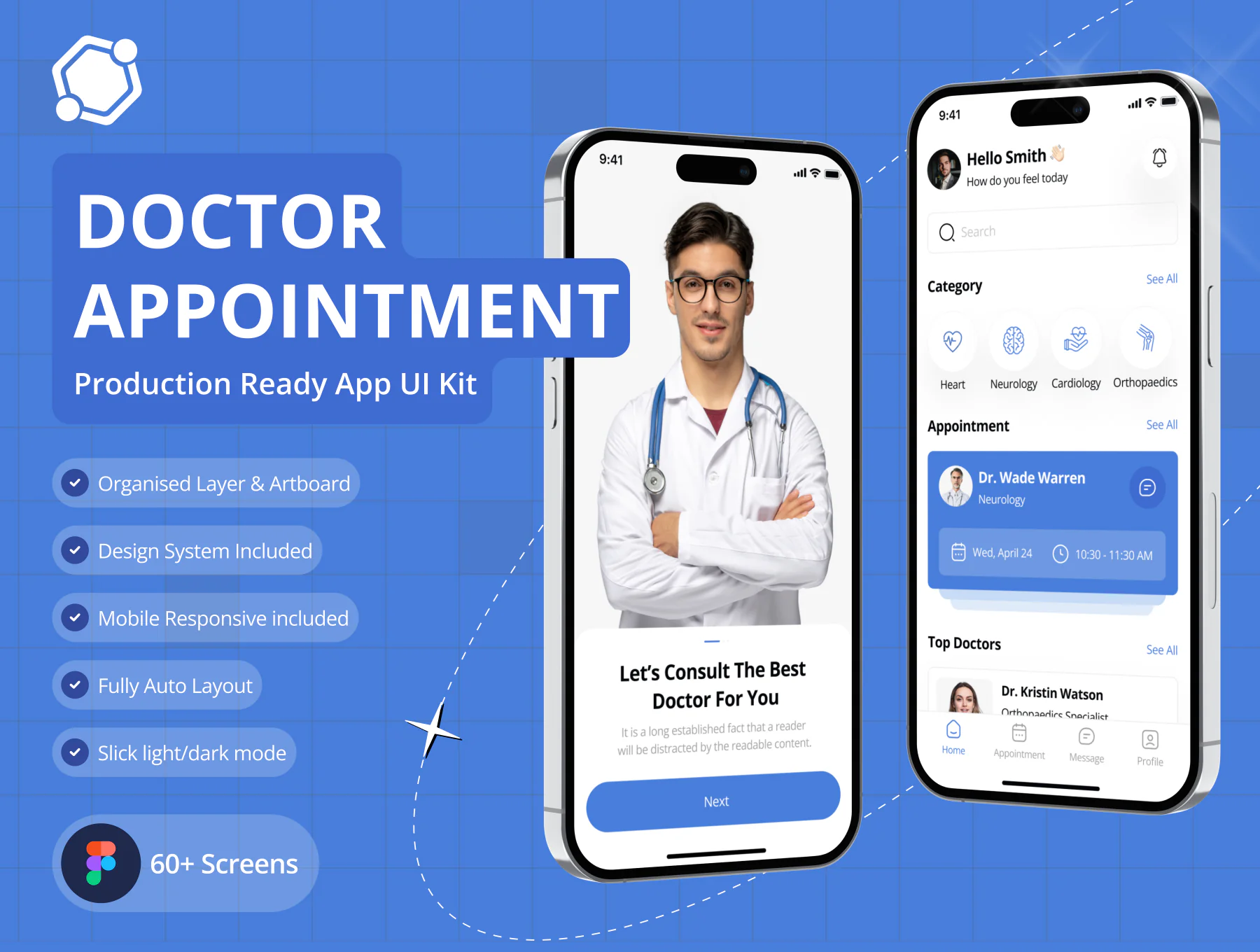 Doctor Appointment App UI Kit