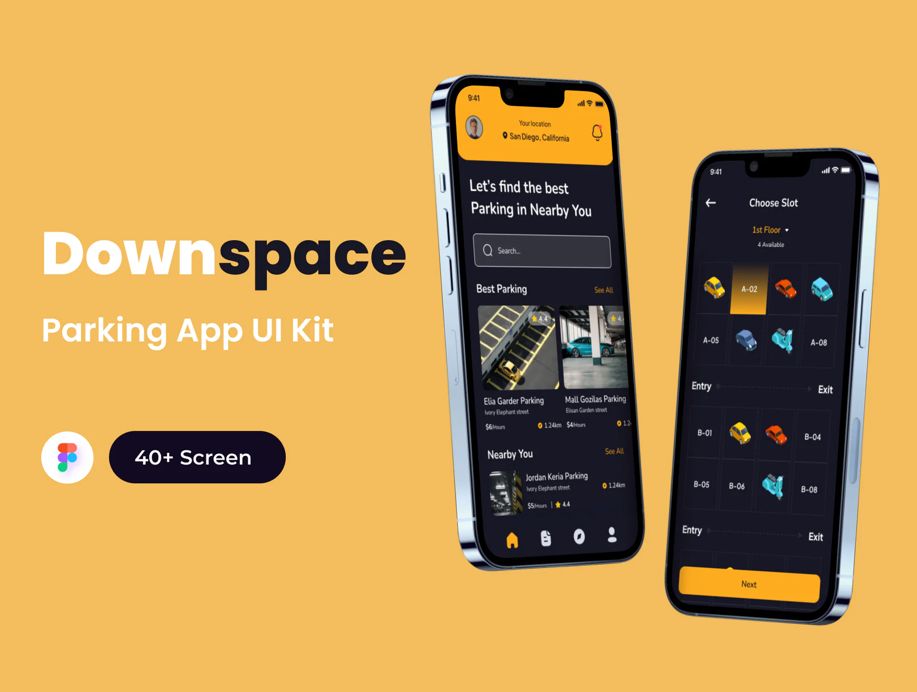 Parking App UI KIt