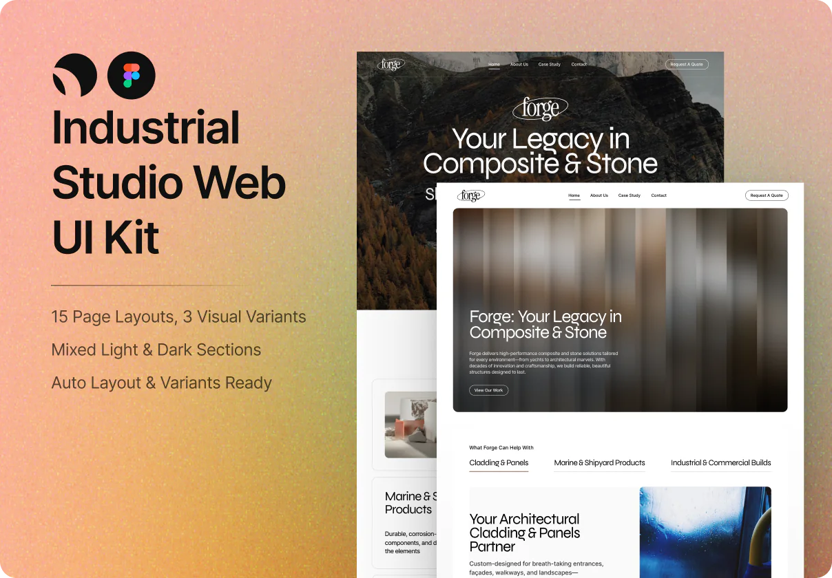 Creative Agency Landig Pages UI Kit