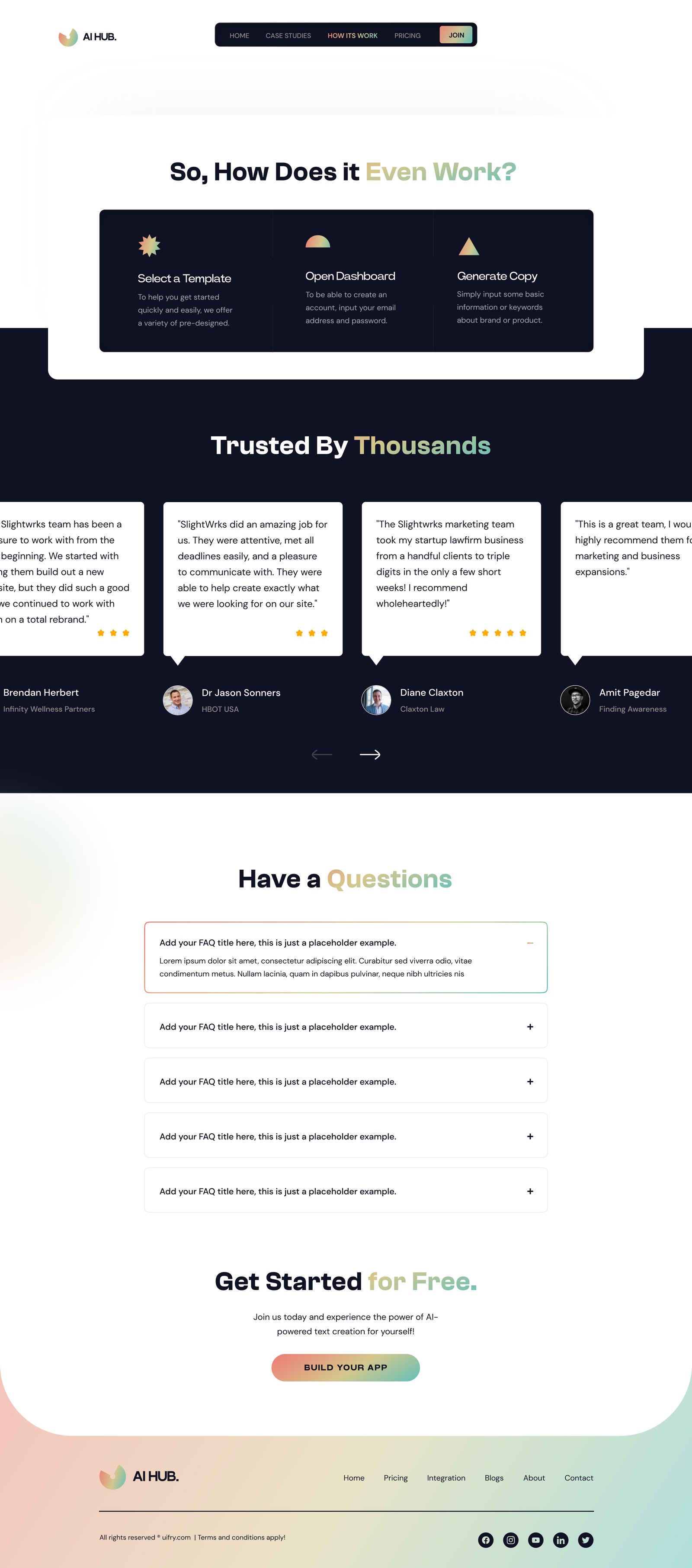AI Hub Website Kit