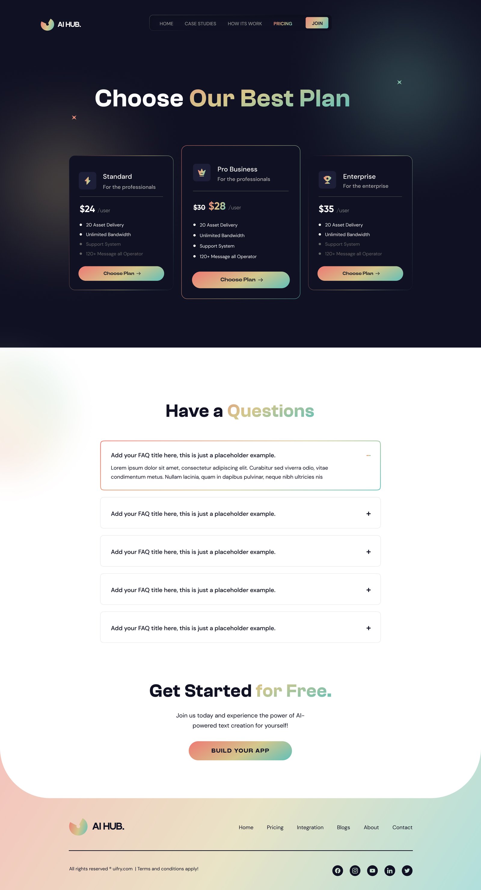 AI Hub Website Kit