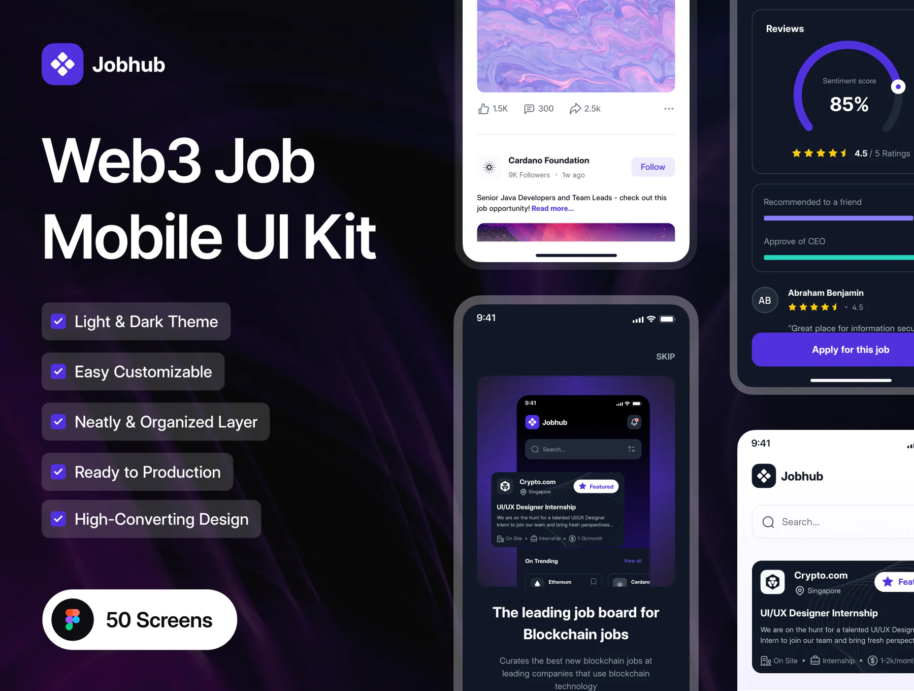 Jonhub- Job Finder App UI Kit