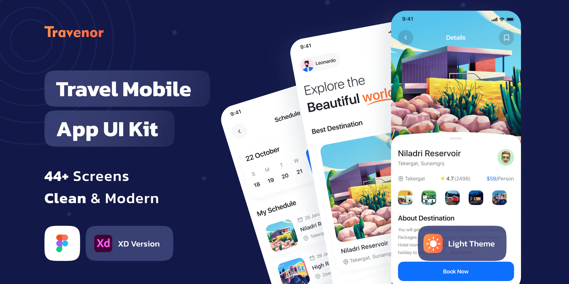 travenor App UI Kit