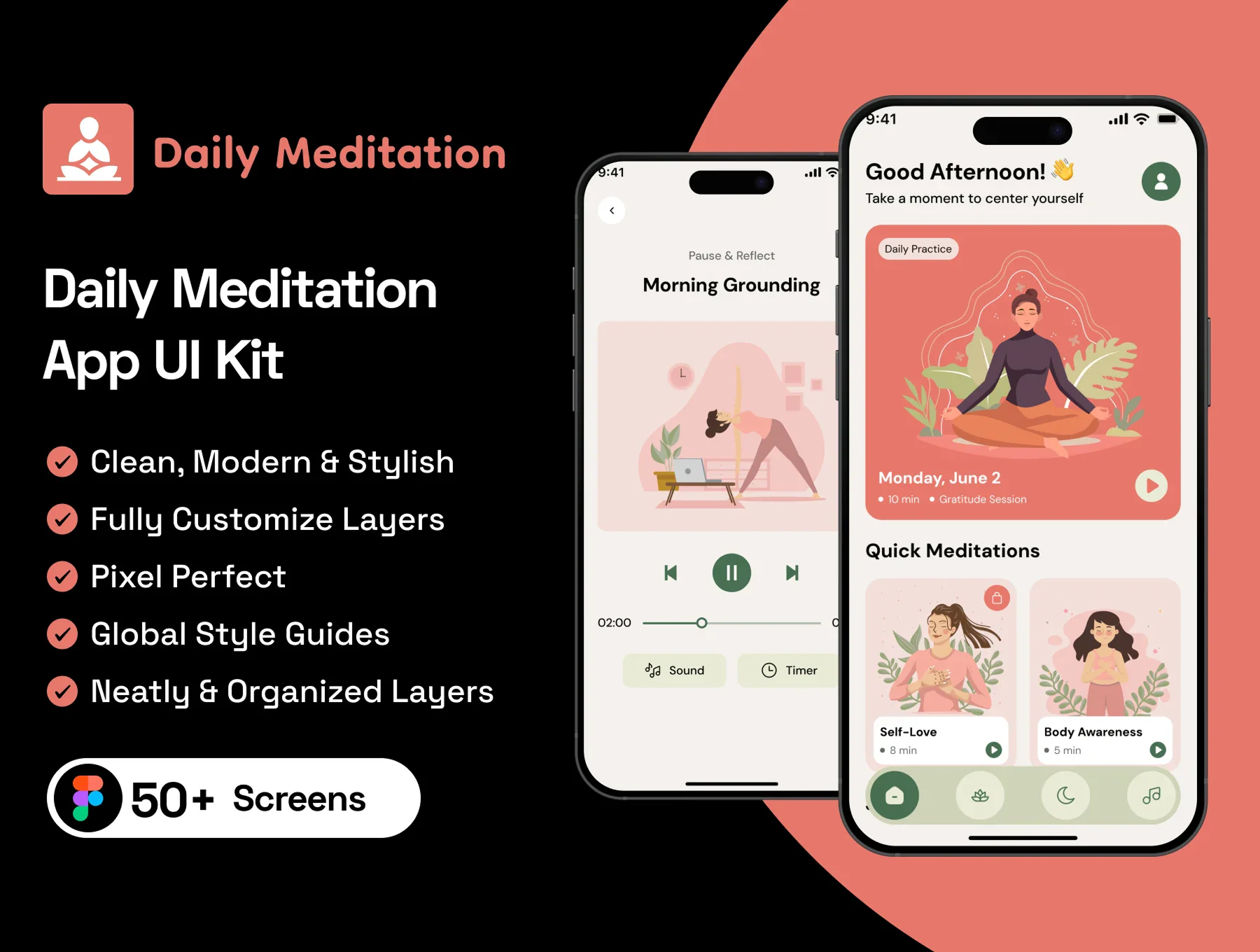 Meditation App UI Kit