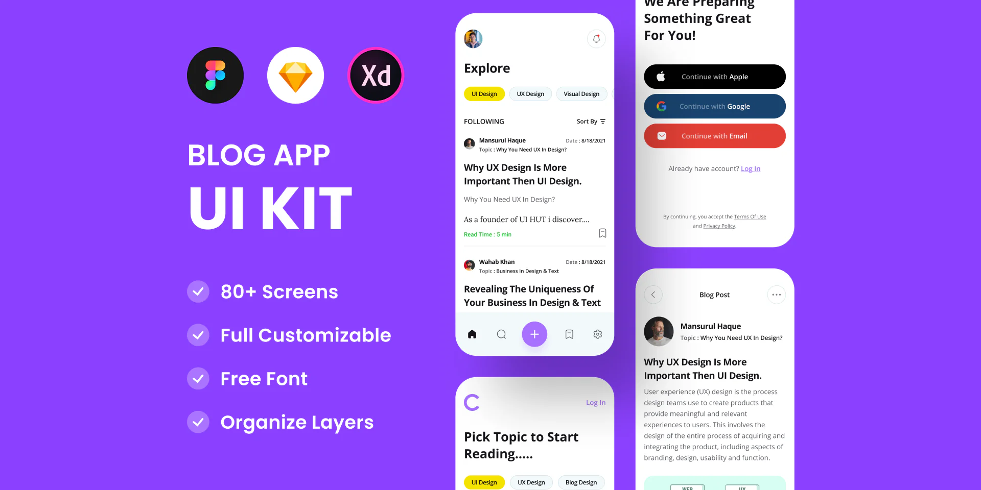 Blog App UI Kit