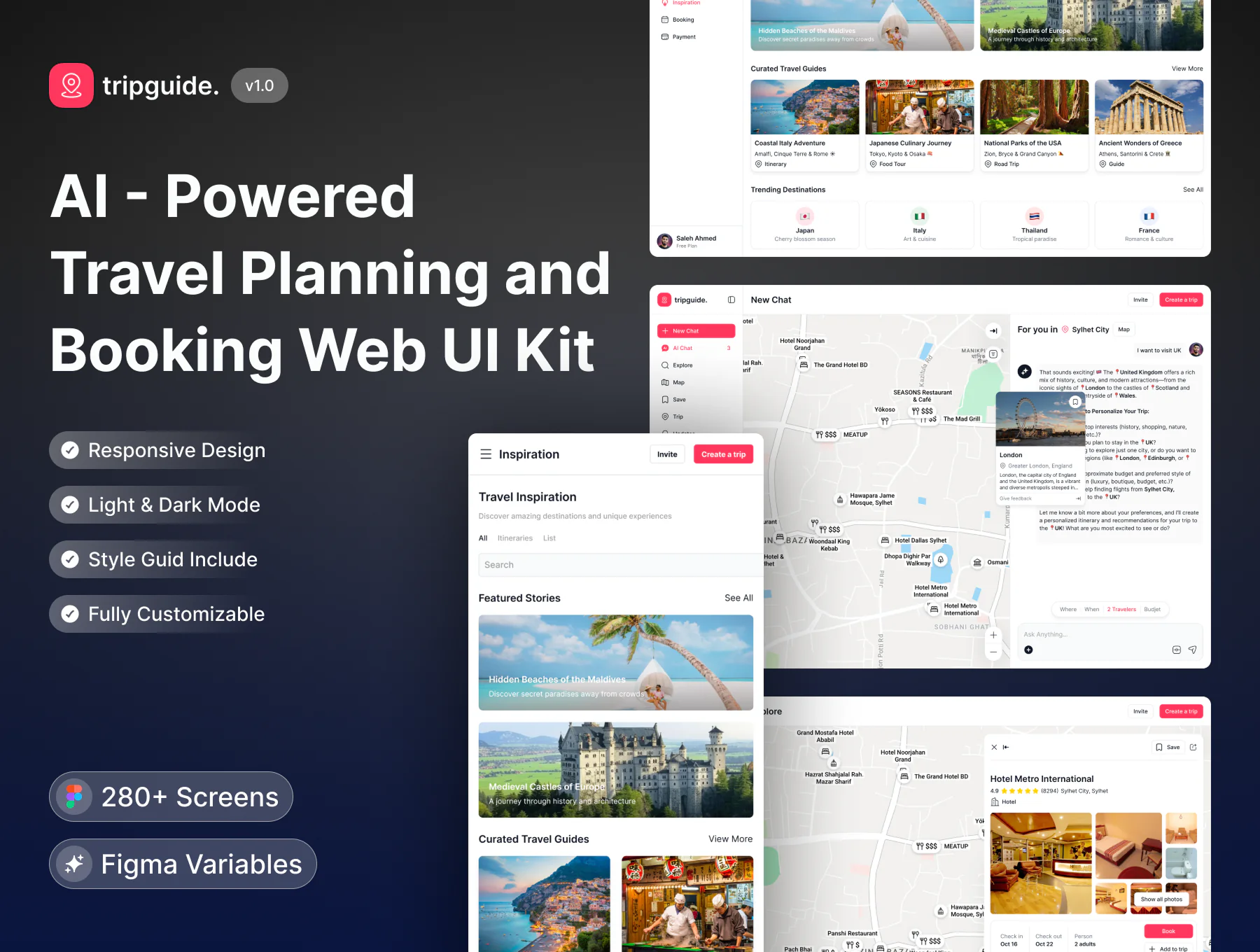 AI Travel And Boking App UI Kit