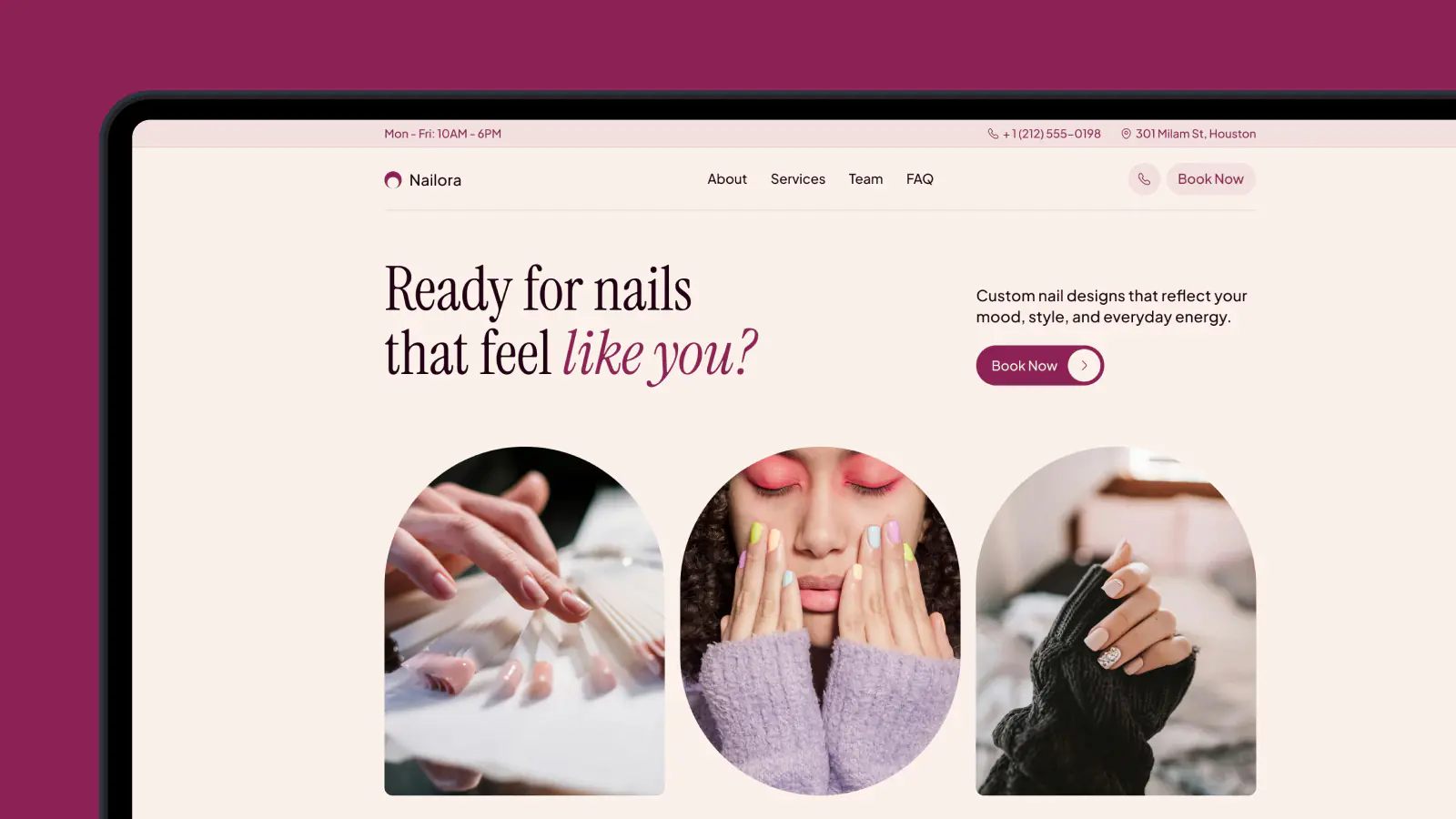 Nailora- Beauty Care UI Kit