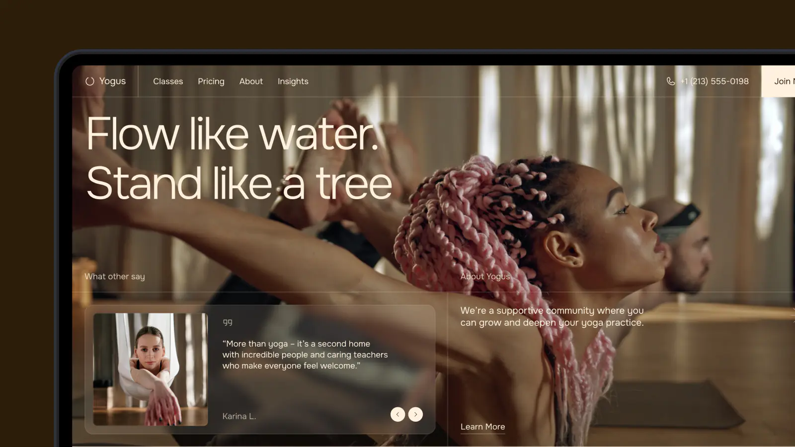 Youga wesite UI Kit