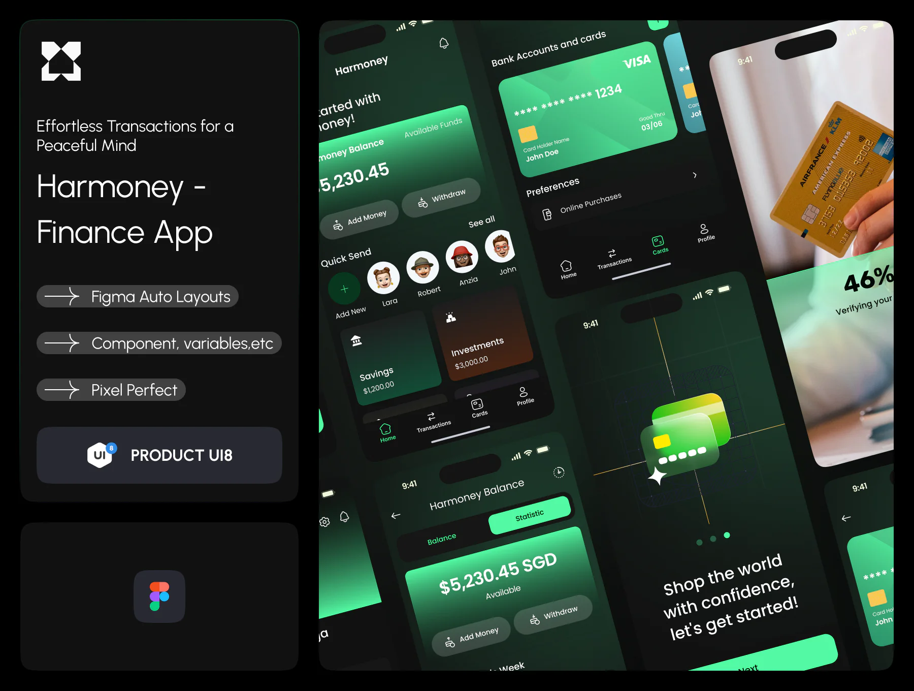 Harmoney-Finance App UI Kit