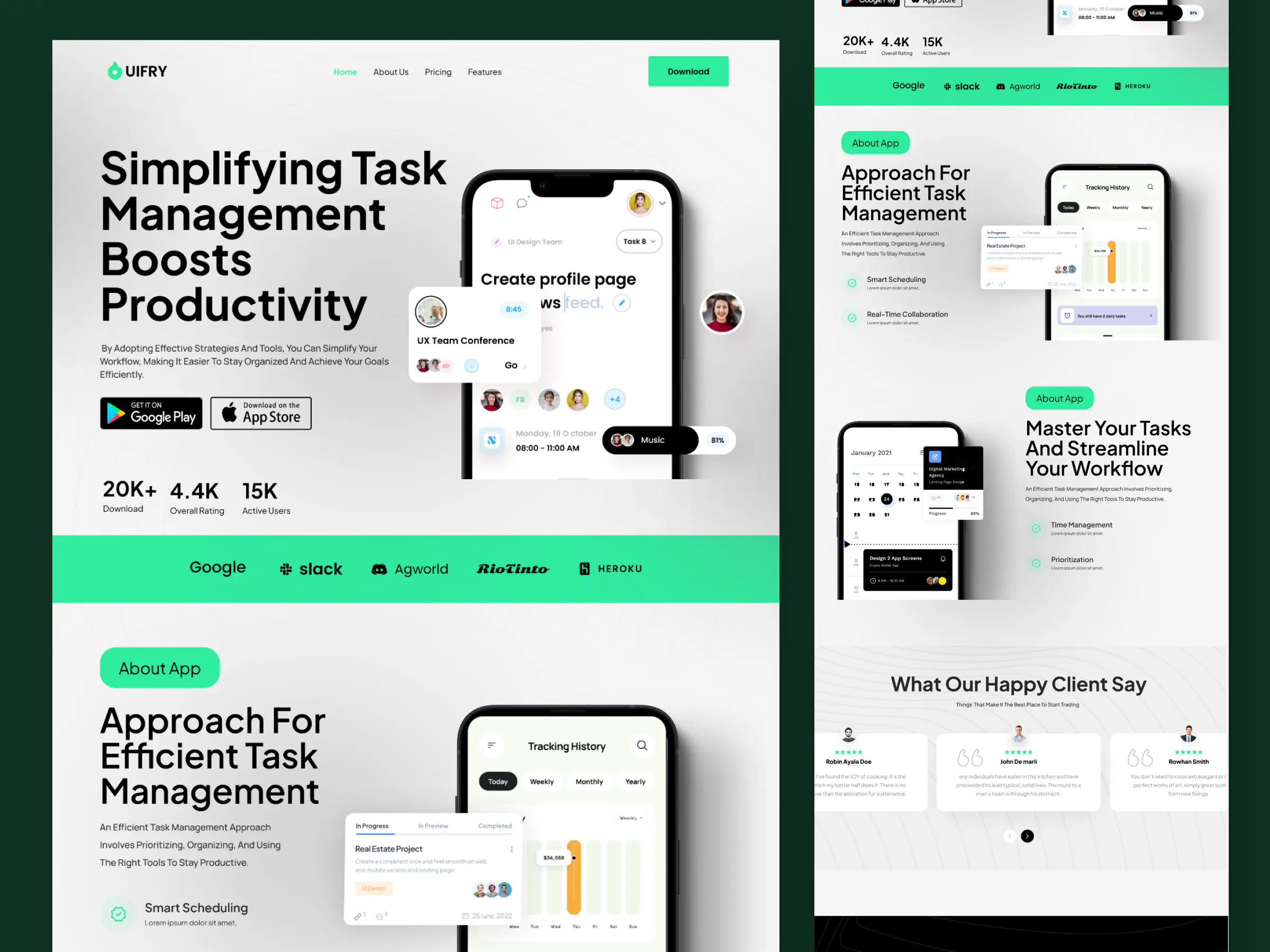 Task management website