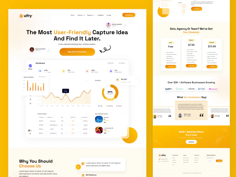 SaaS Landing Page Design
