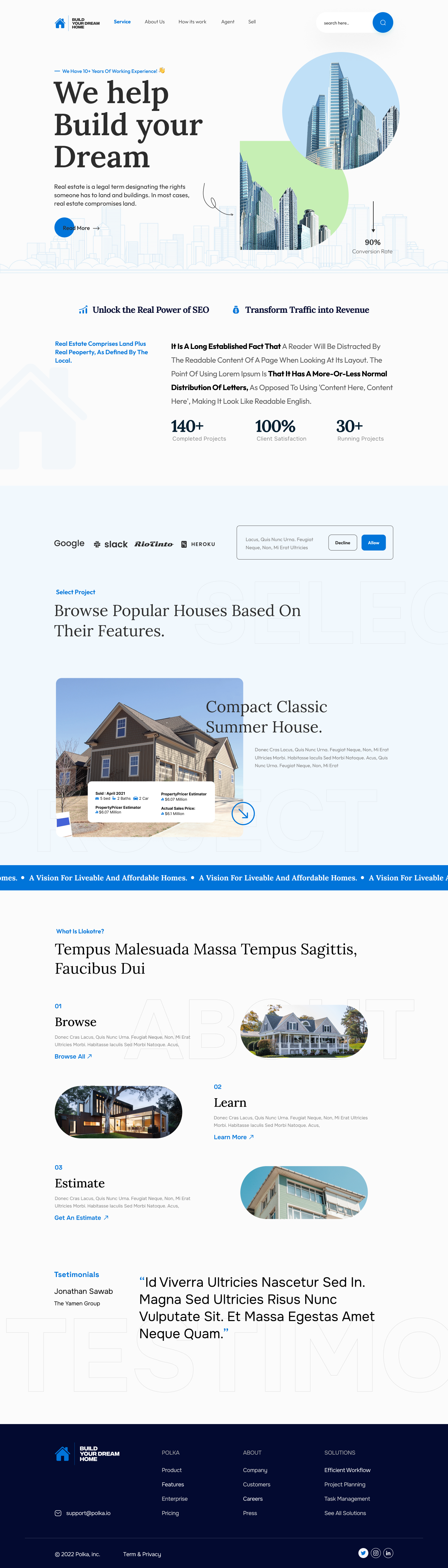 Real estate website