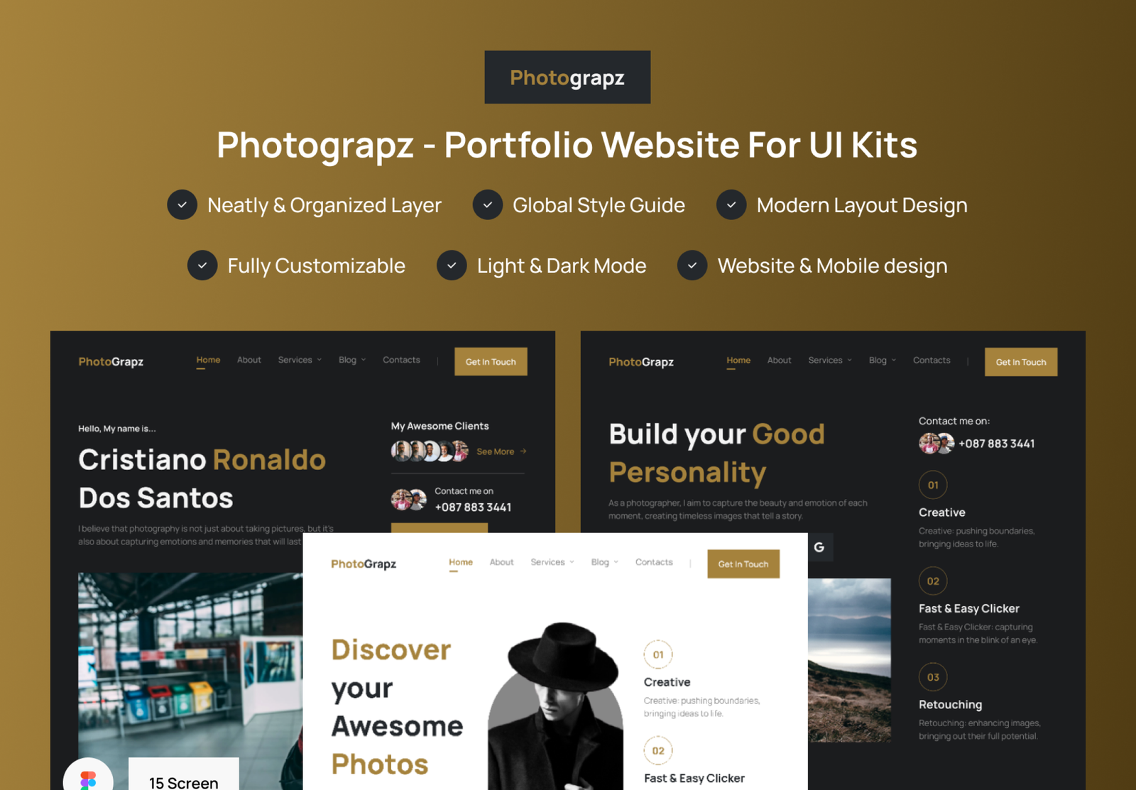 Photographer Portfolio Website Design