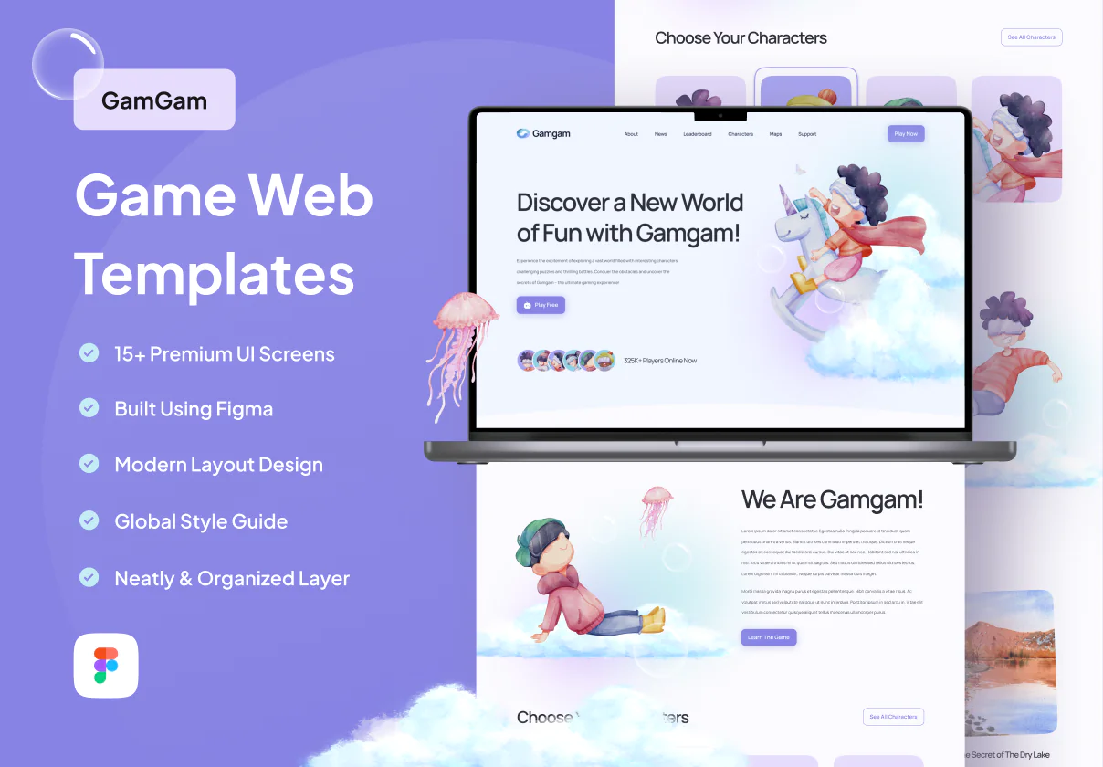 Game Website Templete