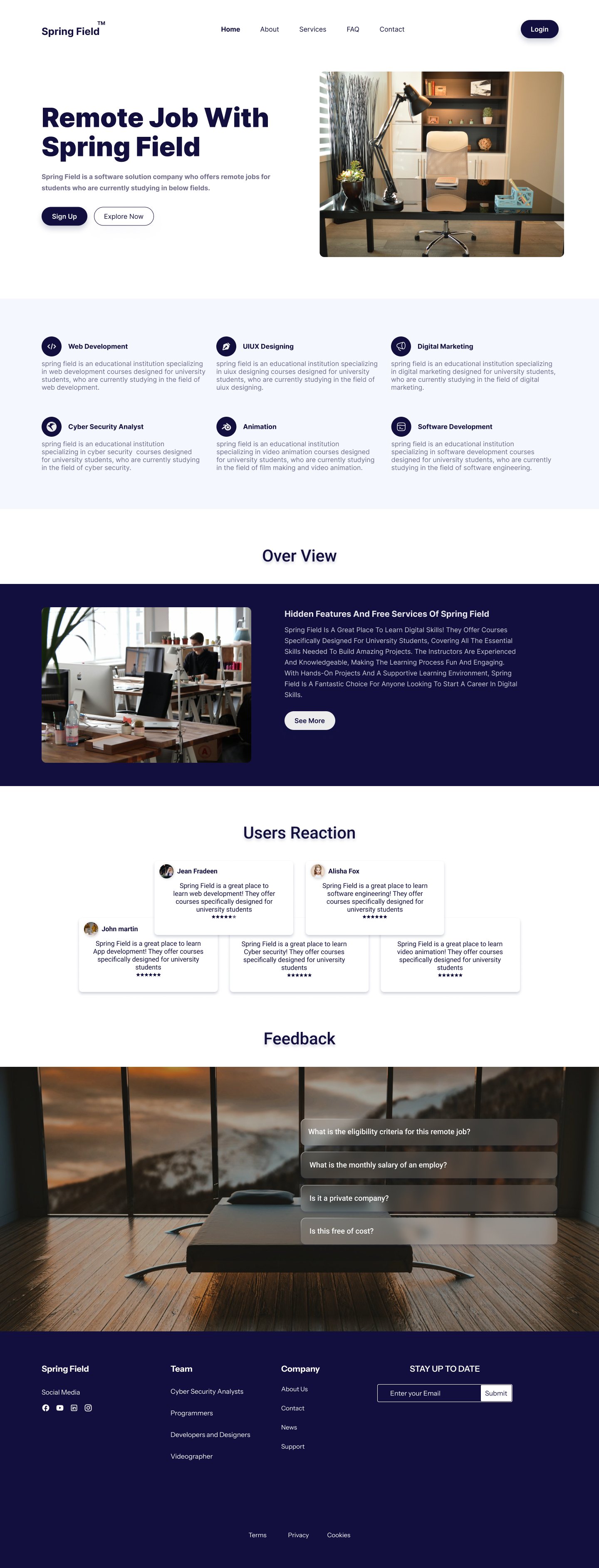 E-Learning Website