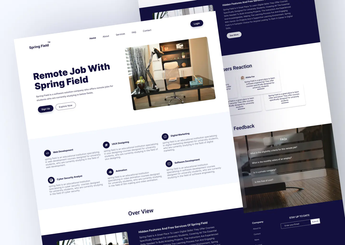 E-Learning Website