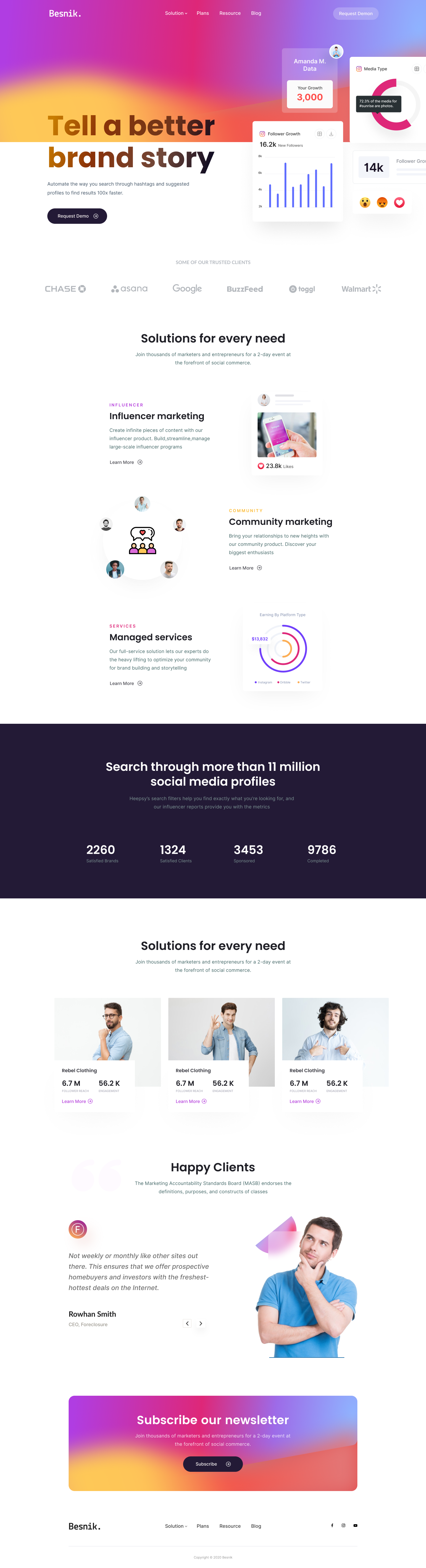 Agency Landing Page