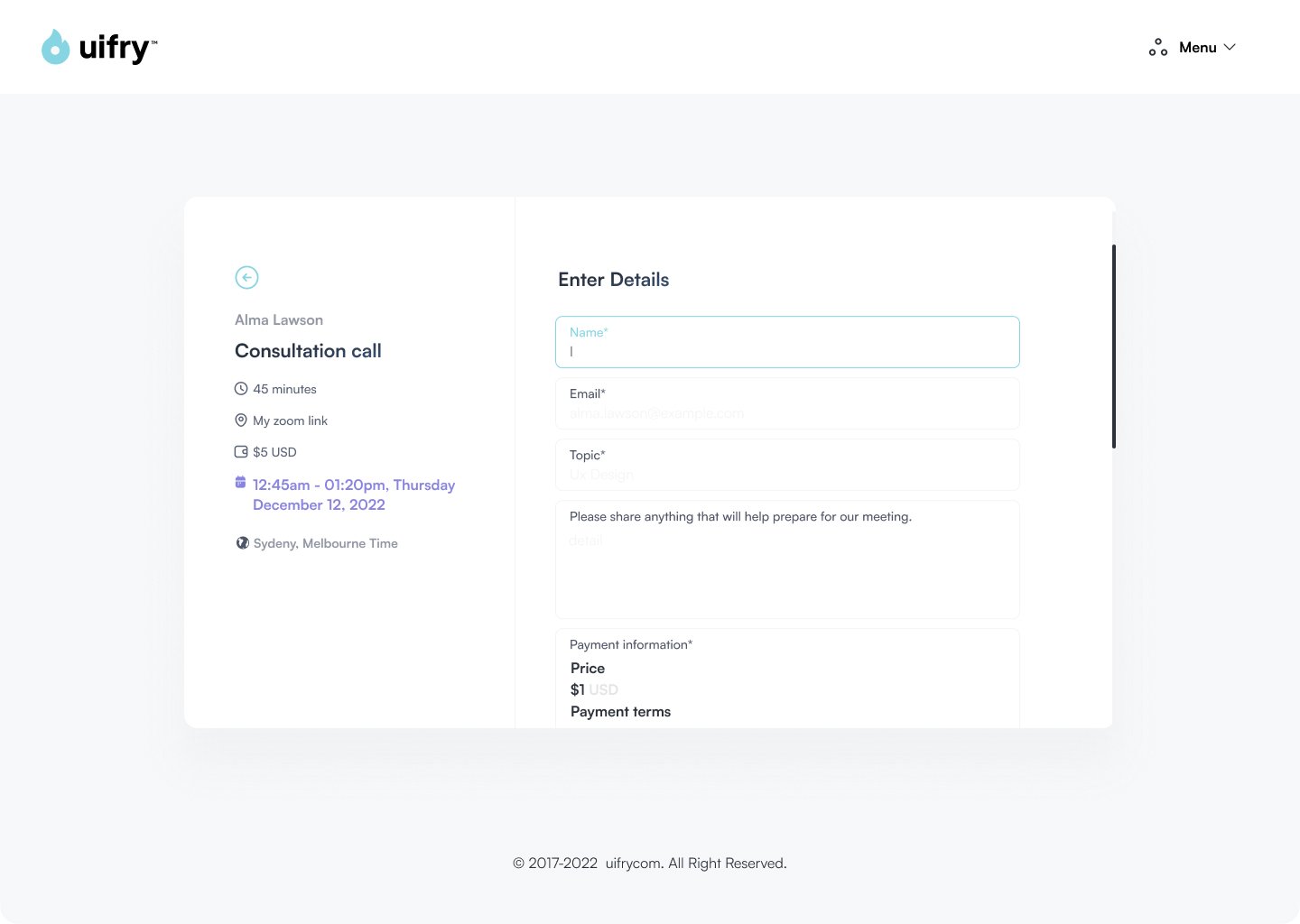 Calendar Booking Platform