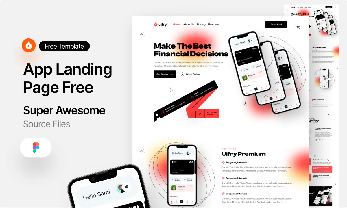 App Landing page