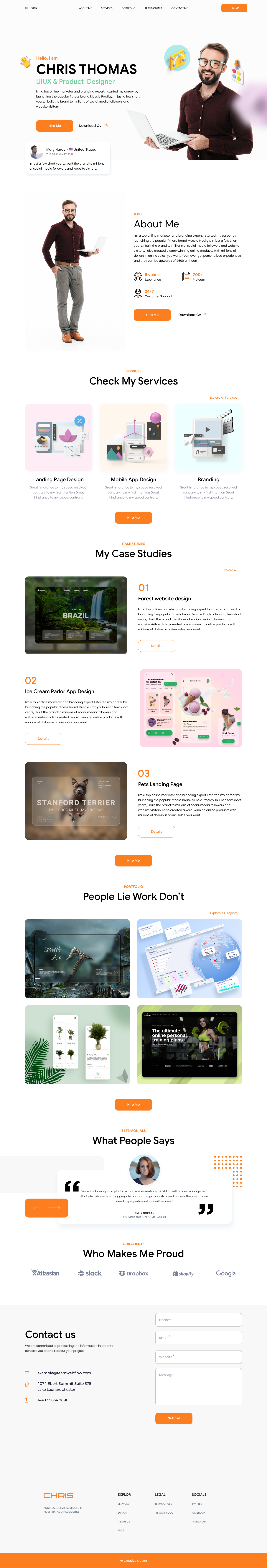 Freelancer Portfolio Design
