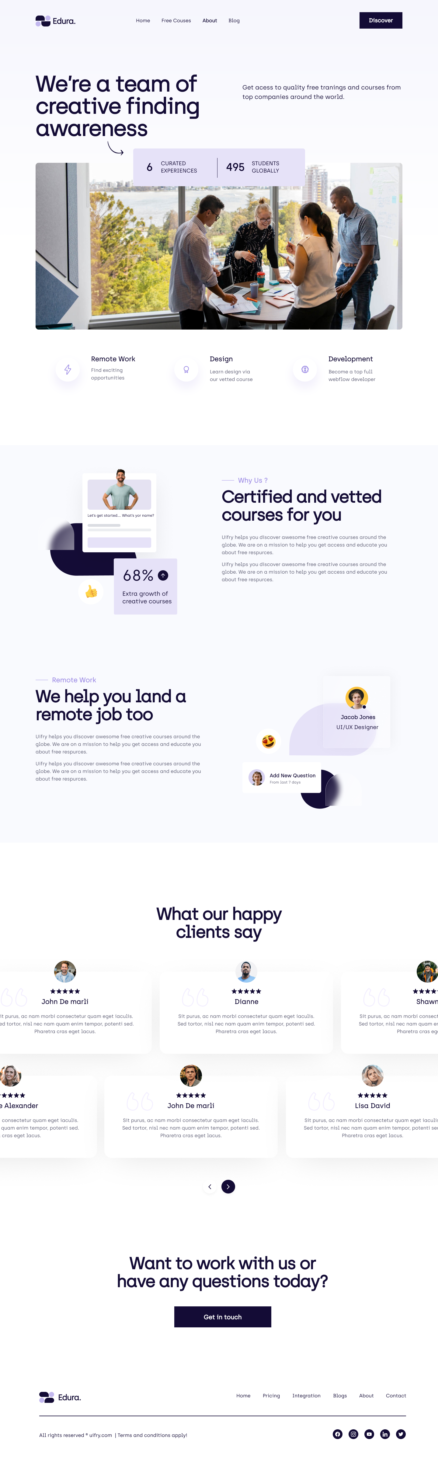 UI UX Courses Website