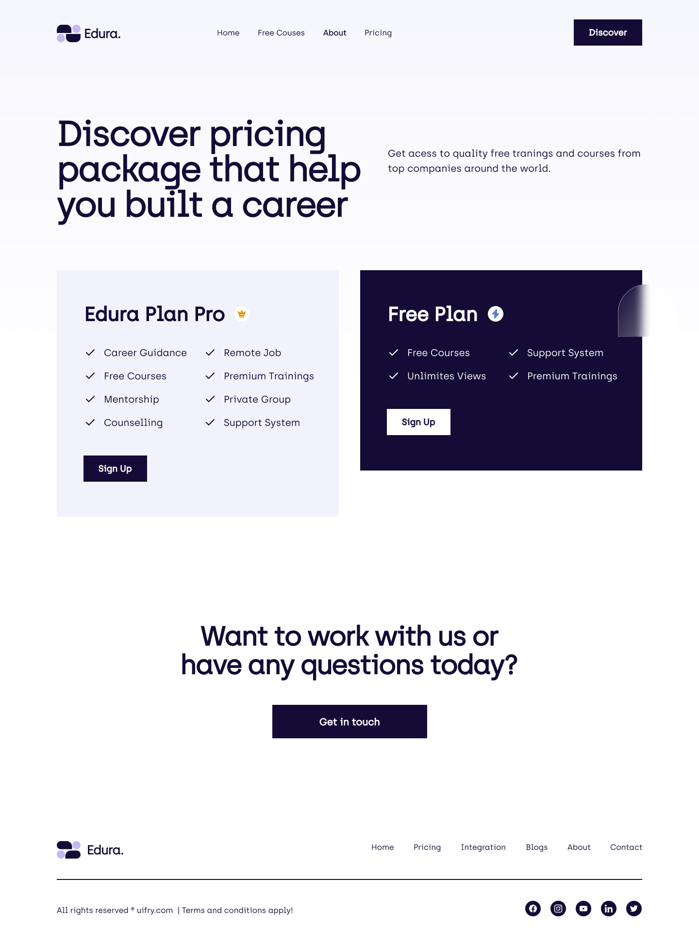 UI UX Courses Website