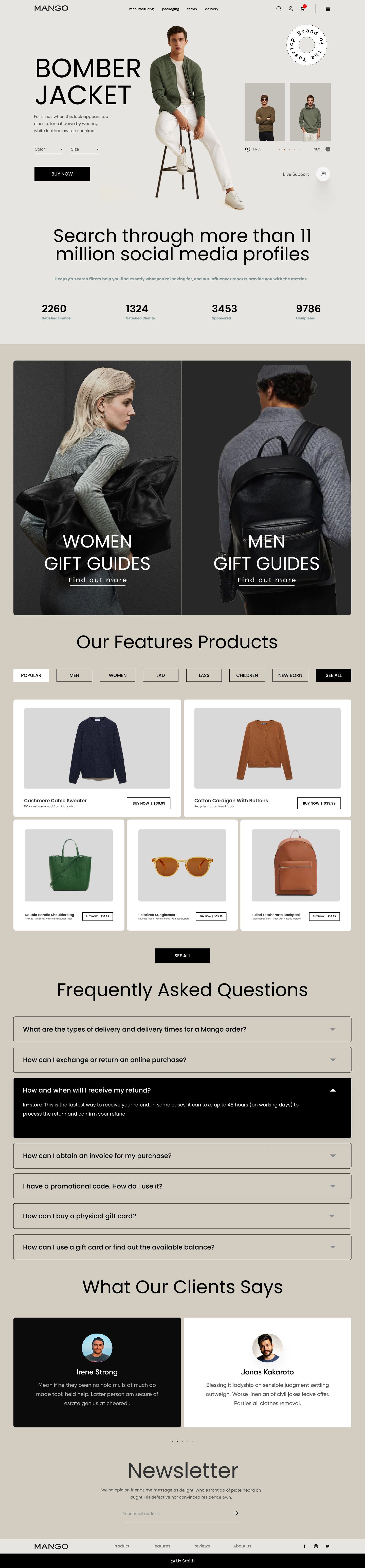 Fashion Web Design