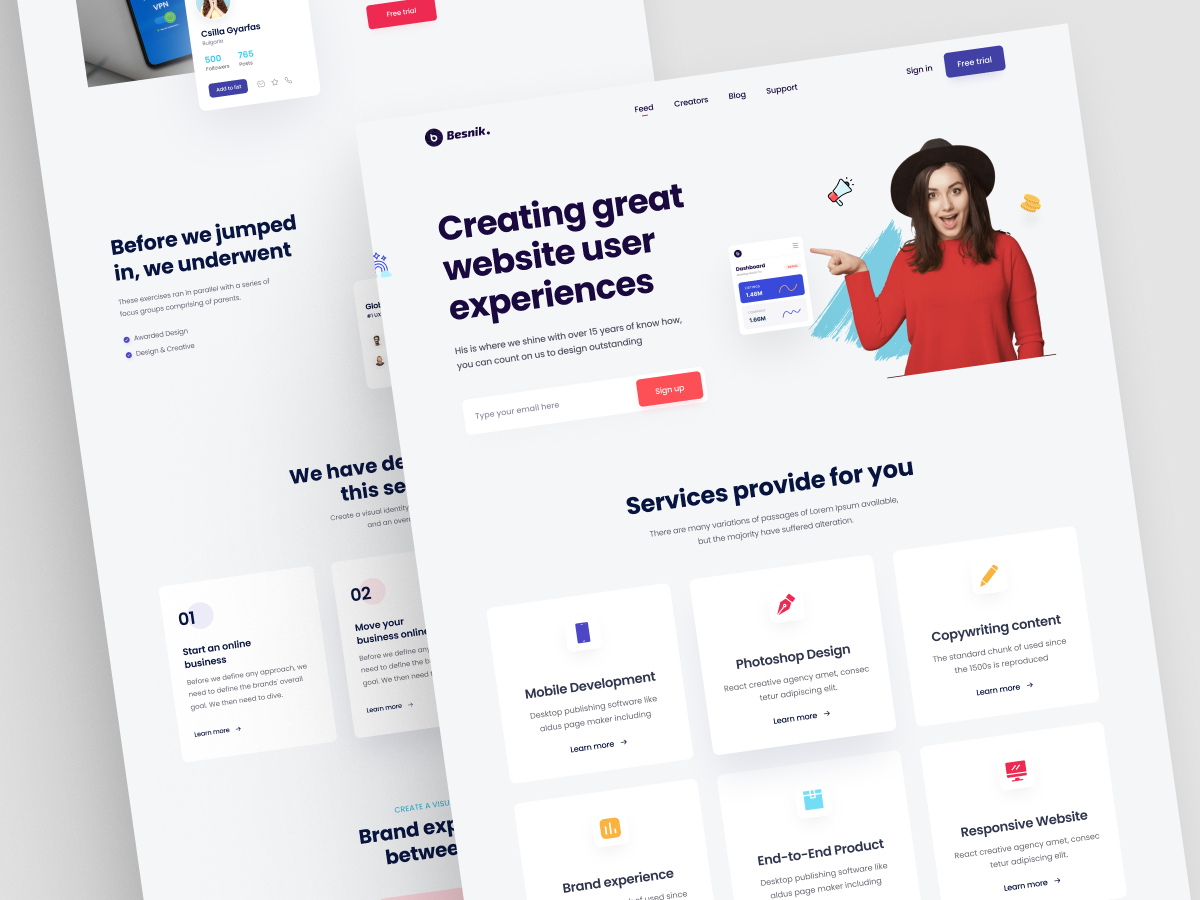 Creative Agency Website Design