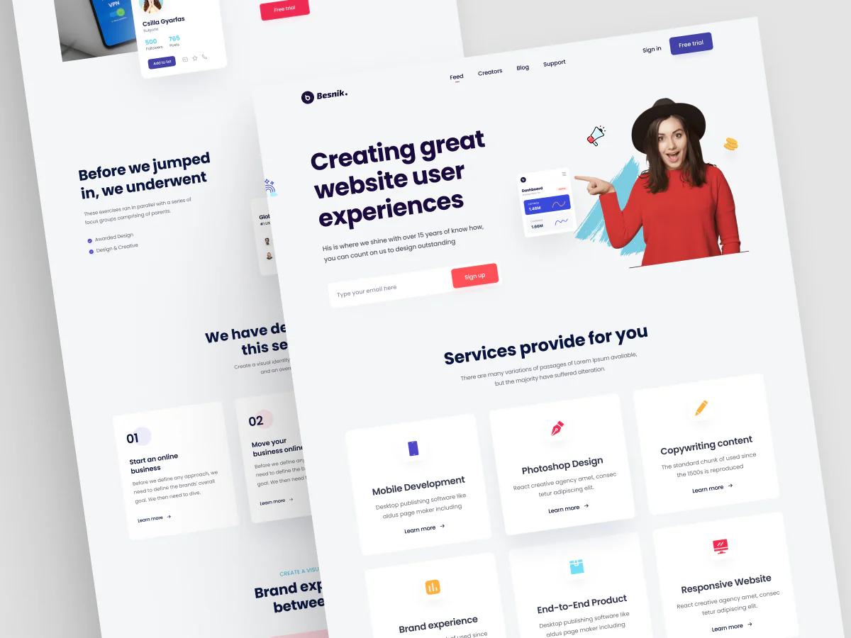 Creative Agency Website Design