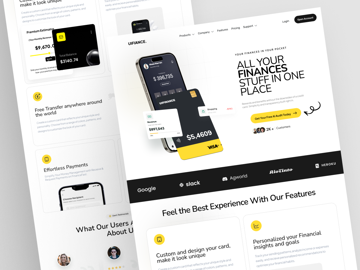 fintech Landing Page