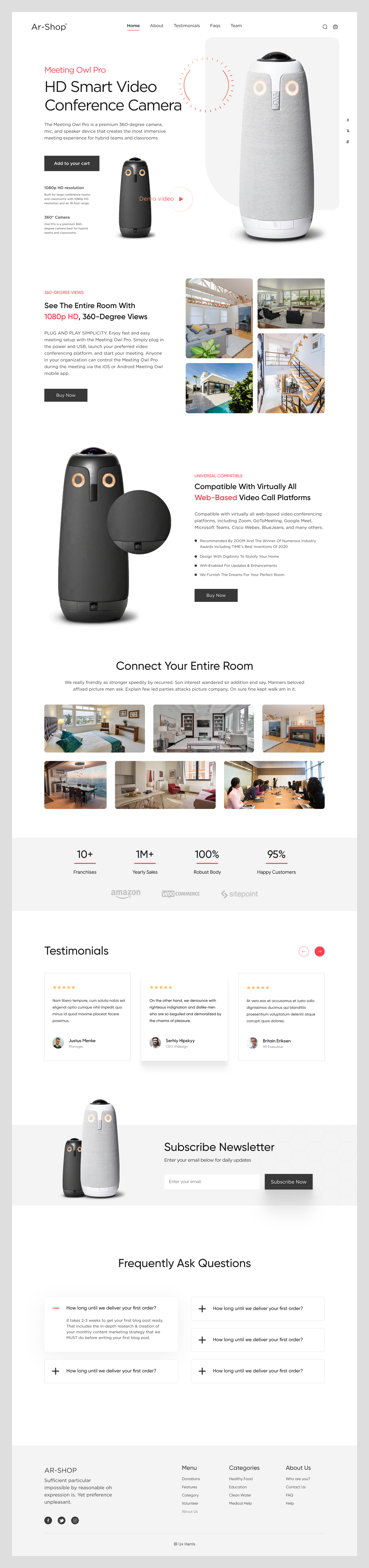 Smart Camera Landing Page