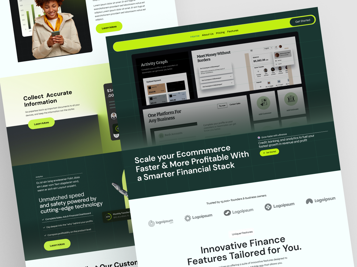 Finance Website Design