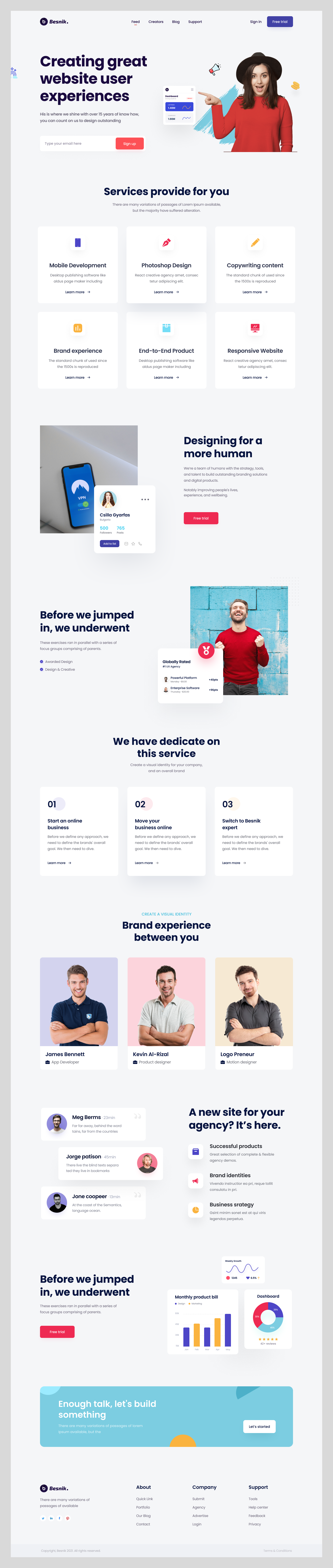 Creative Agency Website Design