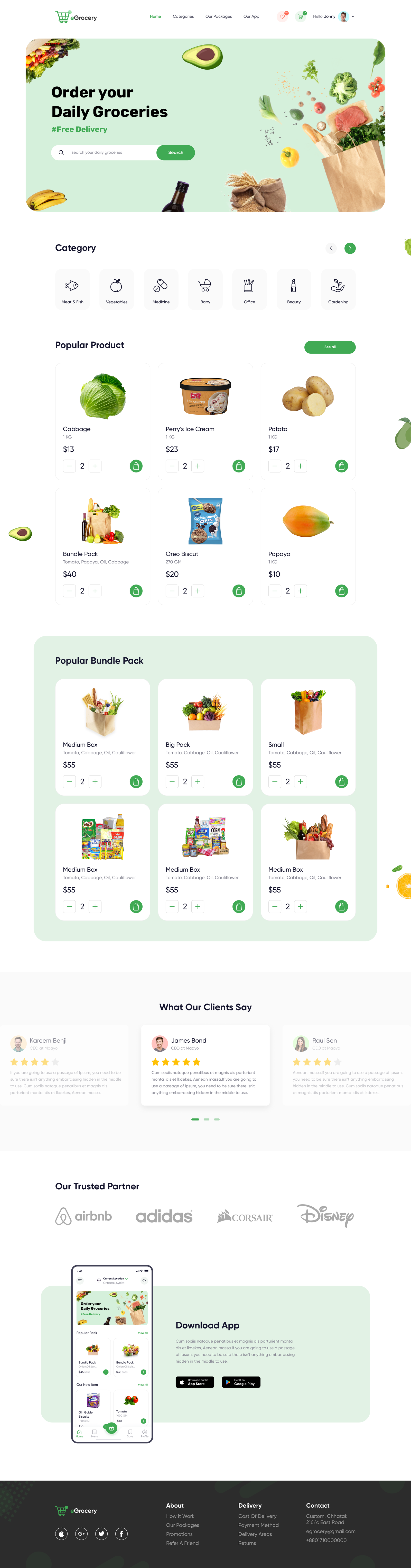 Groceries website