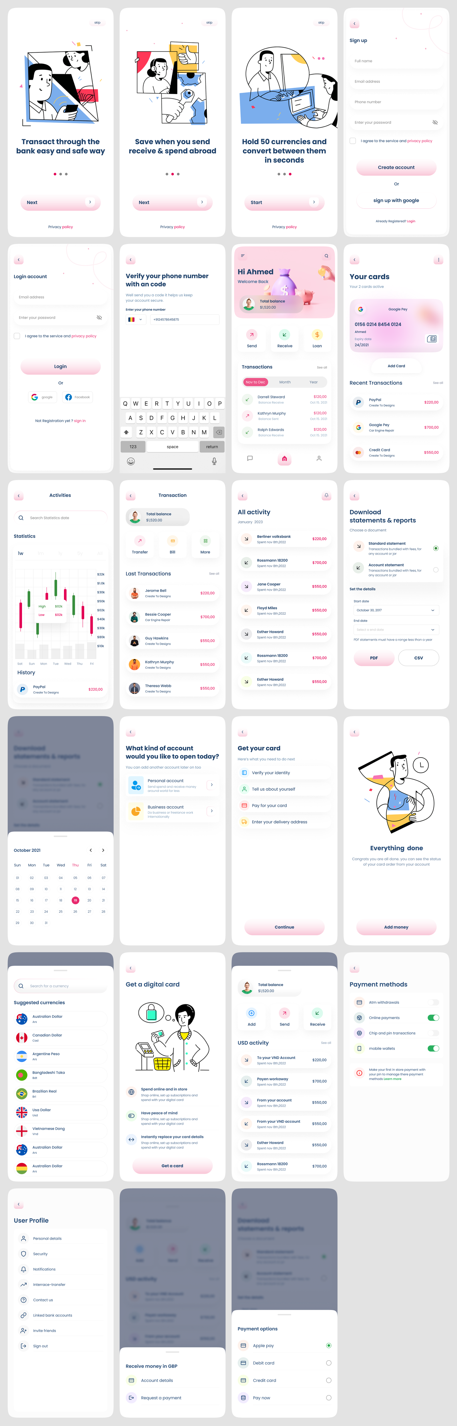 Finance Mobile App Design