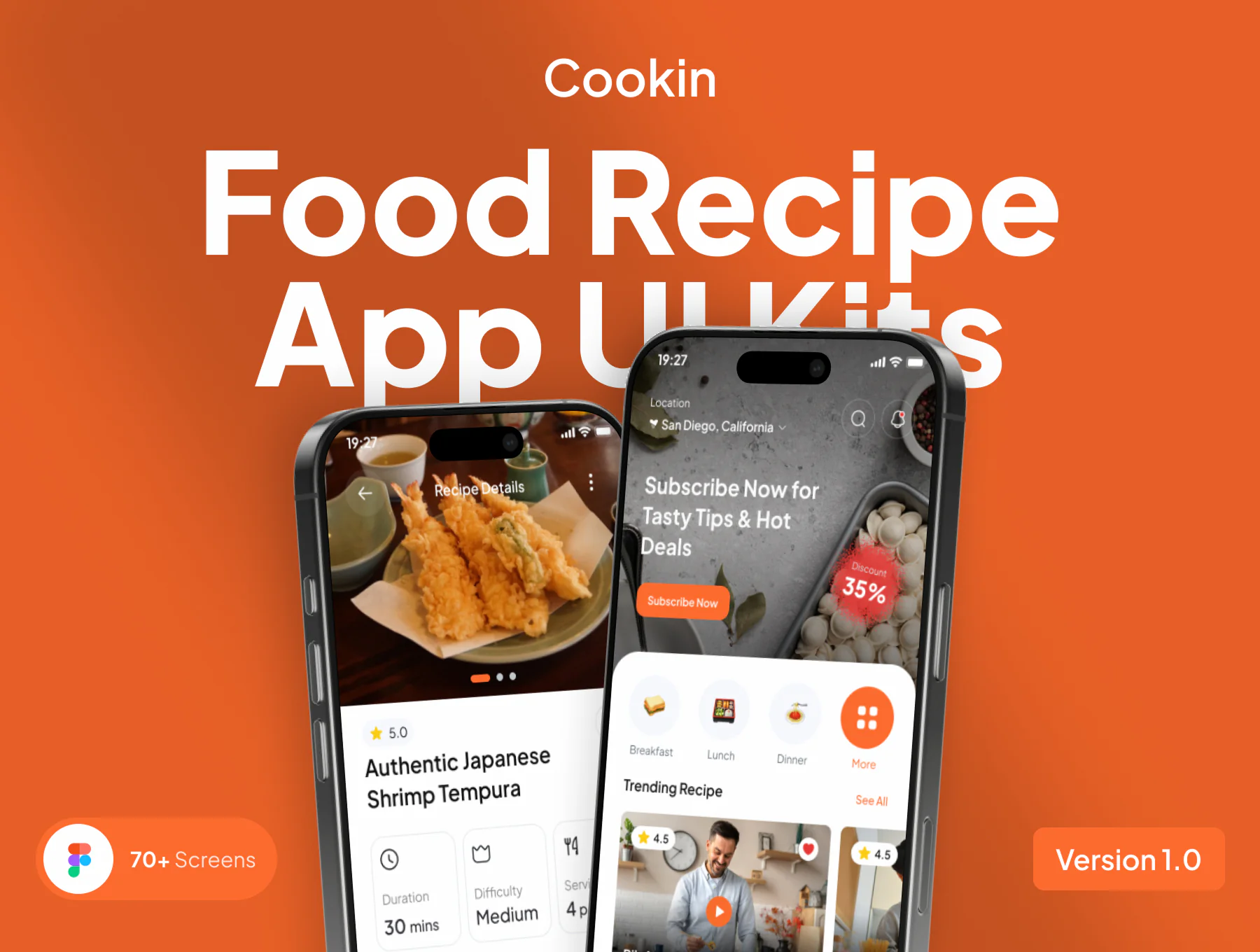Food Recipe App UI Kit