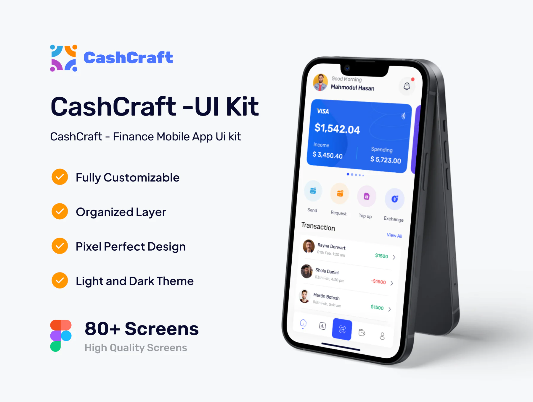 Finance App UI Kit Design