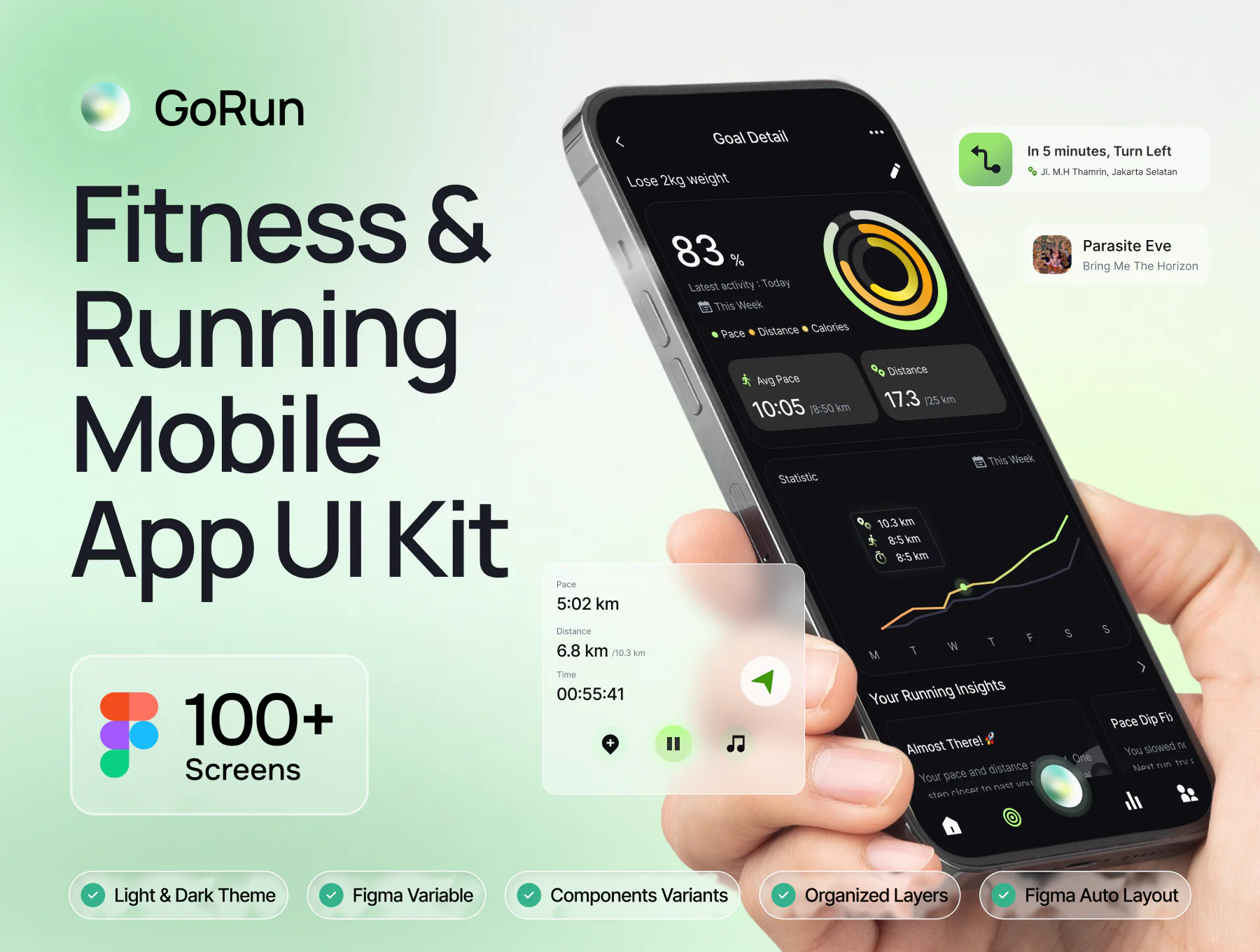 Gorun-Fitness & Running App UI Kit