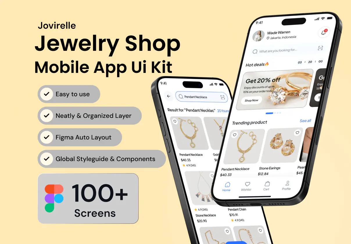 Jovirelle-Jewelry App UI Kit