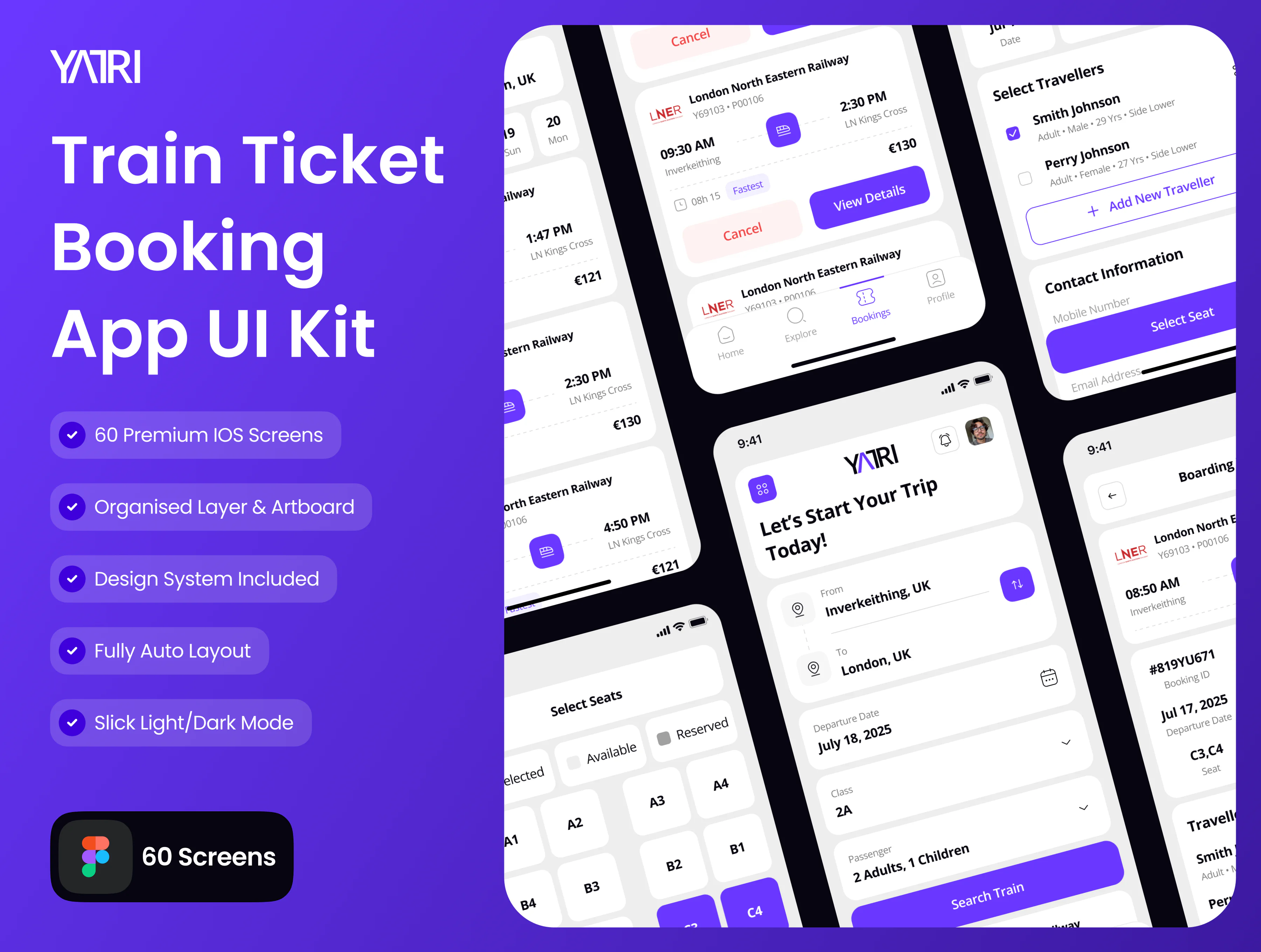 Train Ticket App UI Kit
