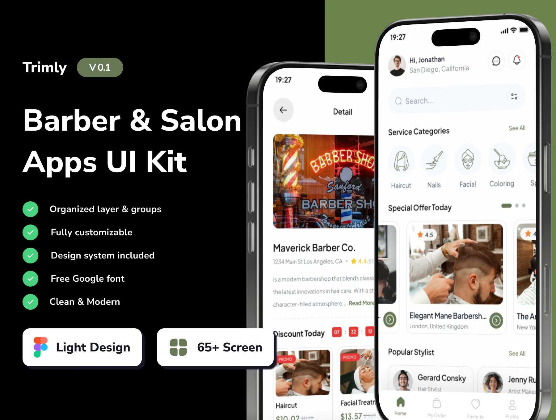 Trimly-Barber App UI Kit