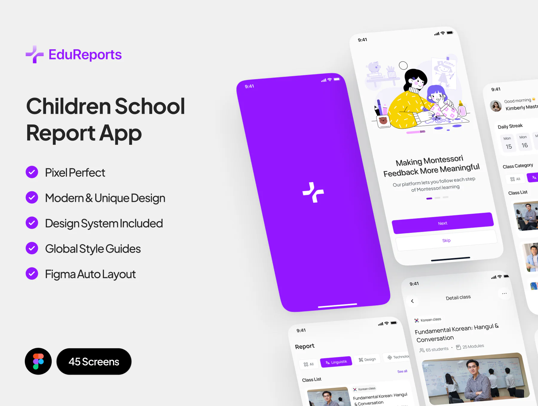 EDU Report App UI Kit